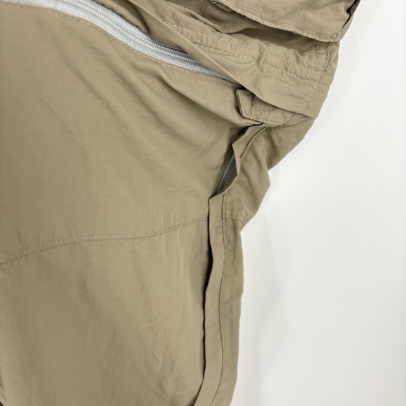 REI Convertible Hiking Pants Zip Off Size 14 Petite Khaki - Picture 7 of 8